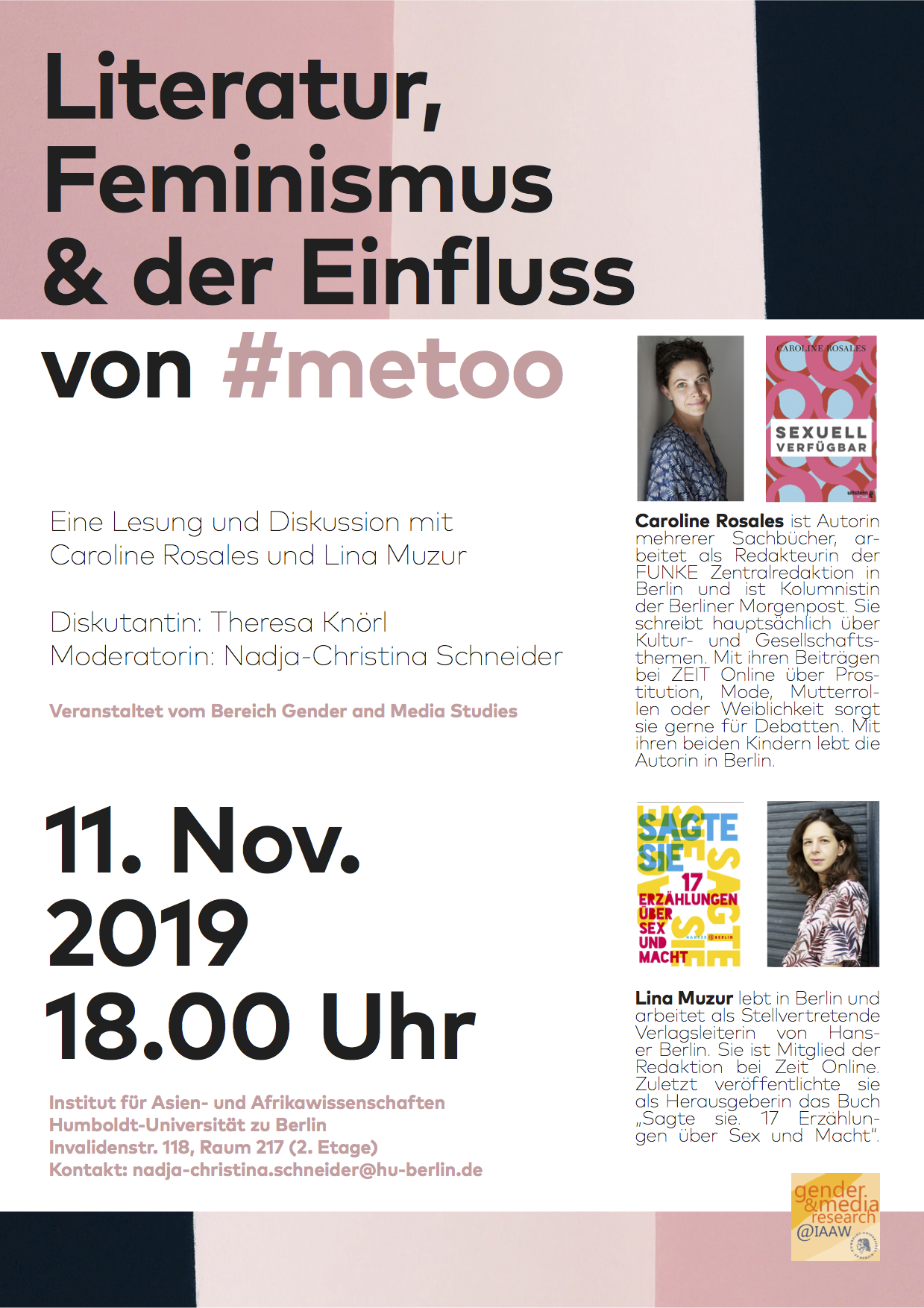 Literatur und metoo 11 Nov 2019