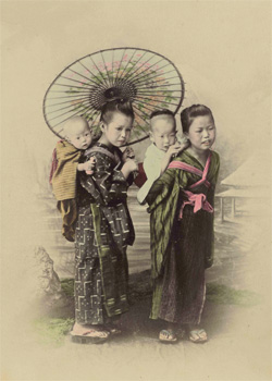 Kindermädchen um 1880