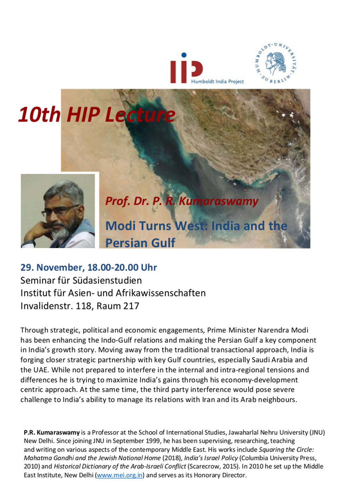 10th HIP Lecture 29th 1November 2018
