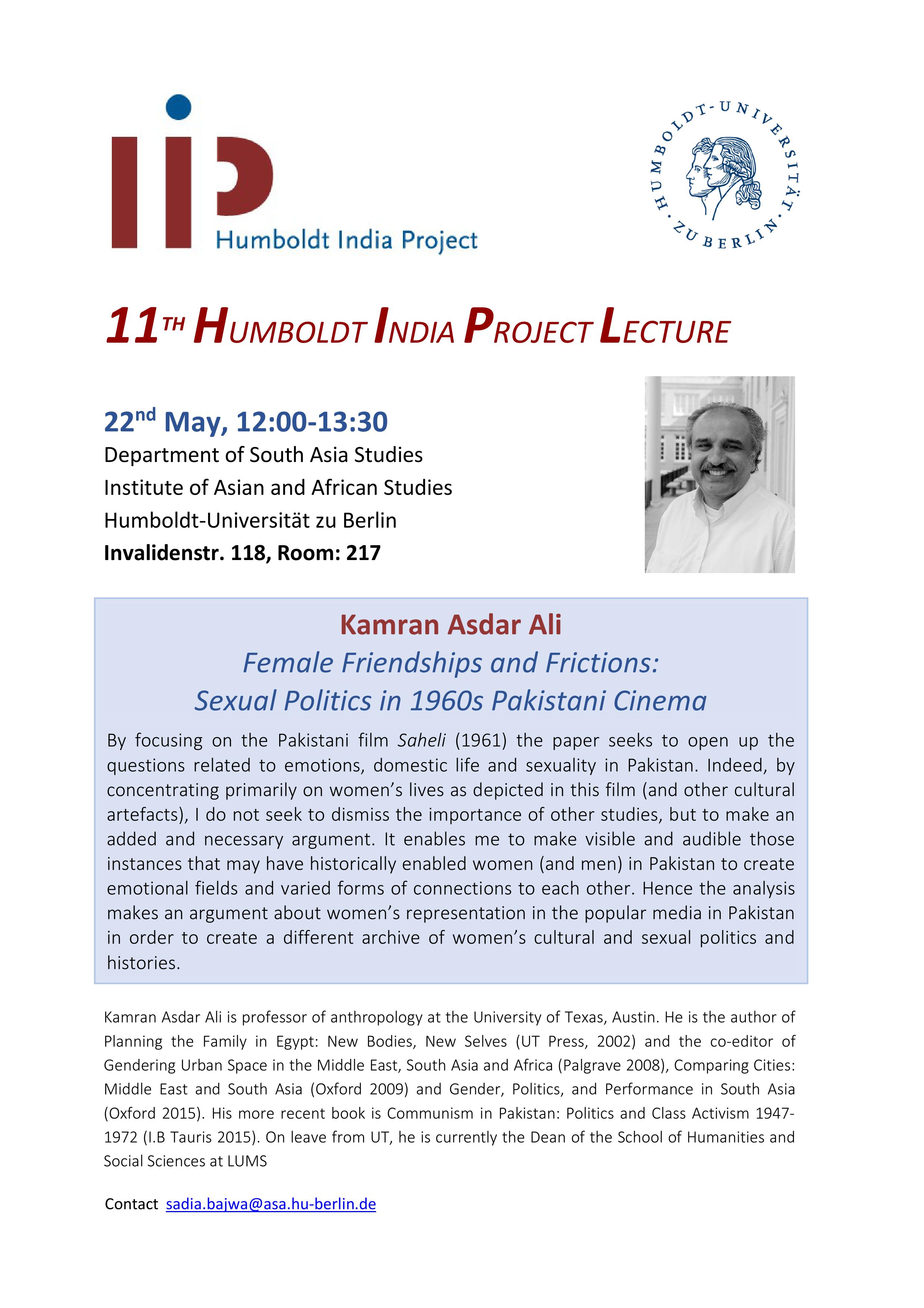 11 HIP Lecture Kamran Asdar Ali 22.May 2019