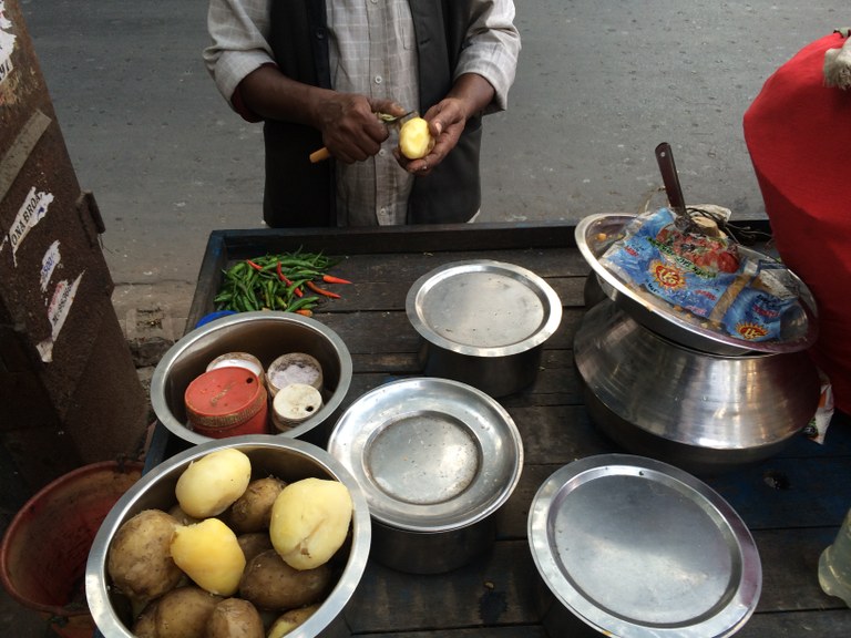 Straßenstände in Kolkata