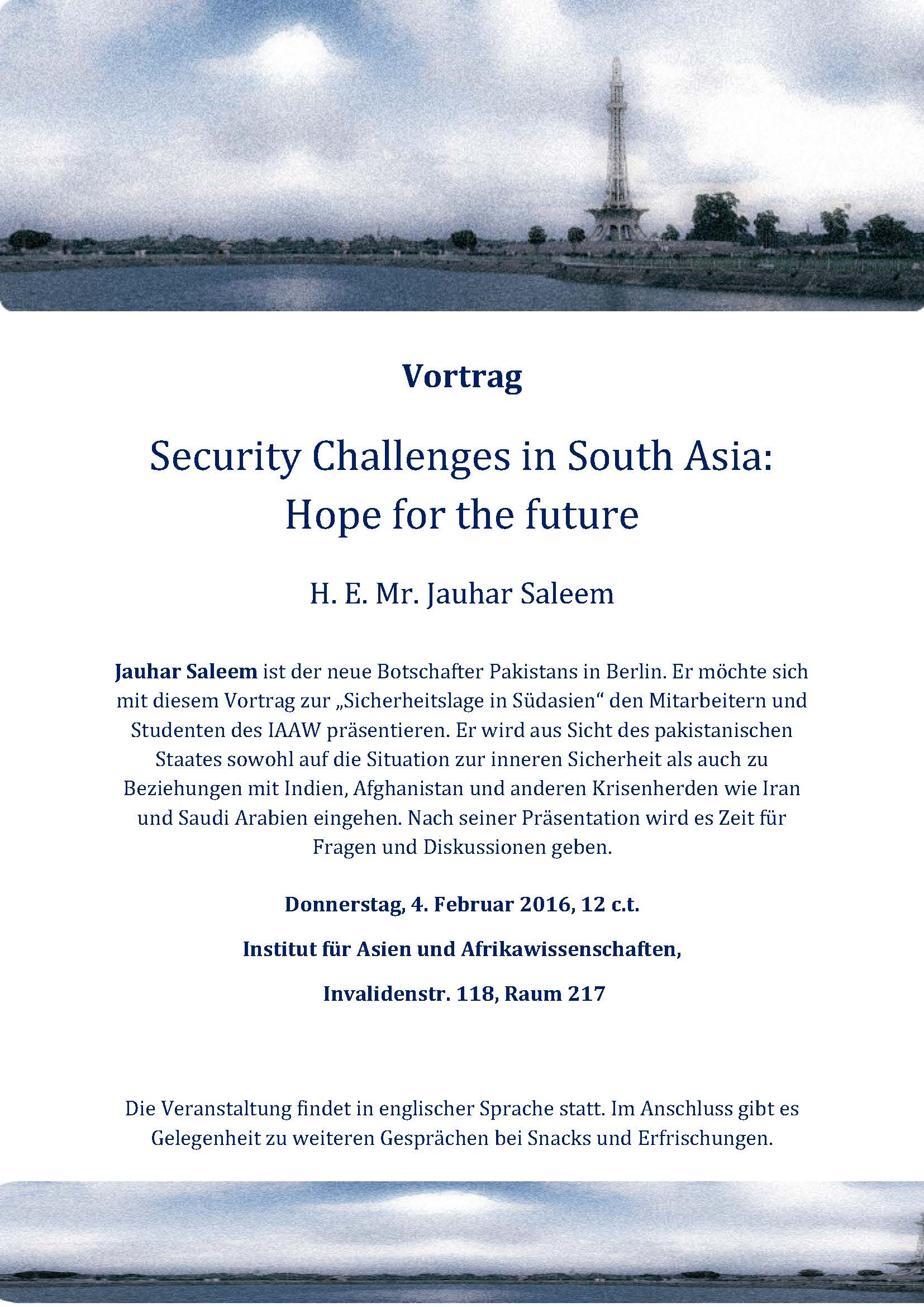 Talk-Security Challenges in South Asia- 4th jan 2016.jpg