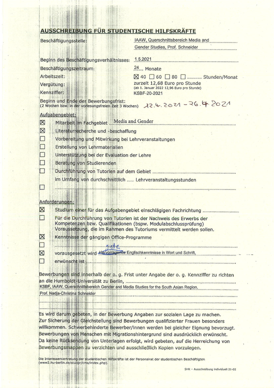 Ausschreibung(2)
