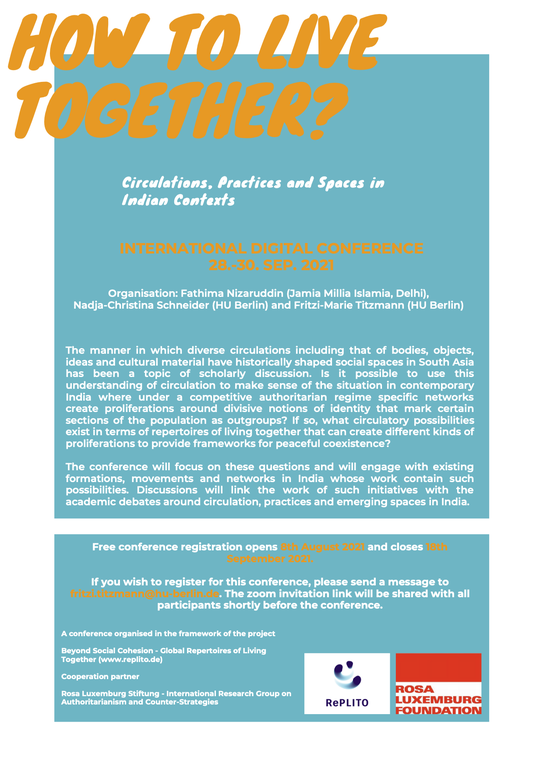 How to live together Conference Programme