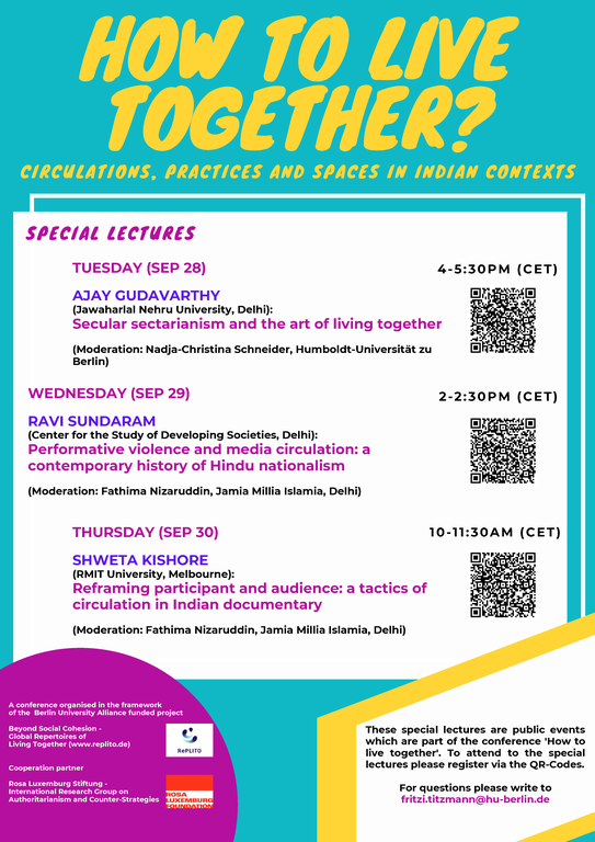 How to Live Together Poster Special Lectures