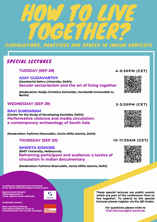 Poster Special Lectures How to Live Together