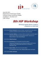 8th HIP Workshop -  28th June, 2013 - Invitation