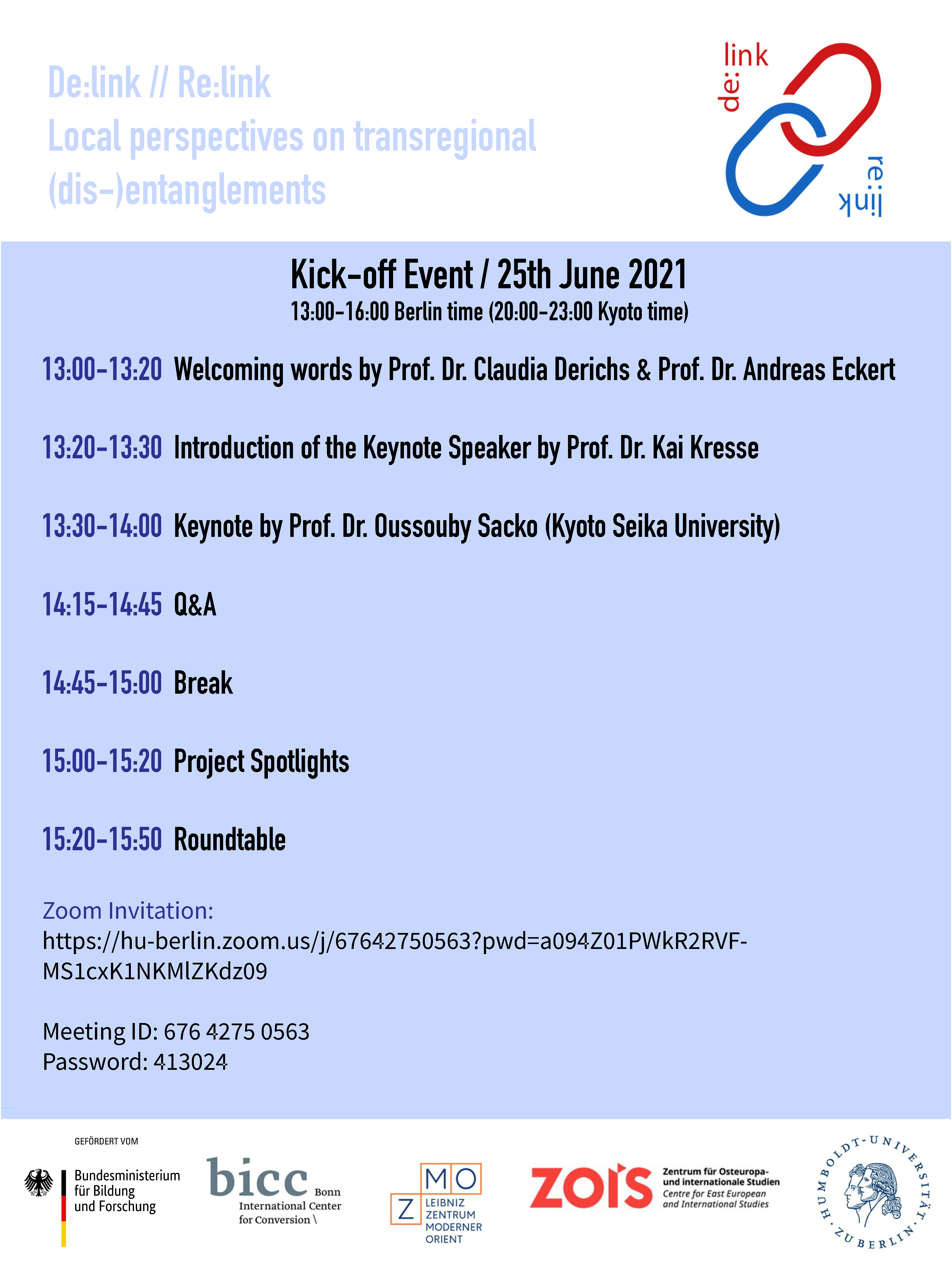 Kick-Off event Friday, 25.06.2021