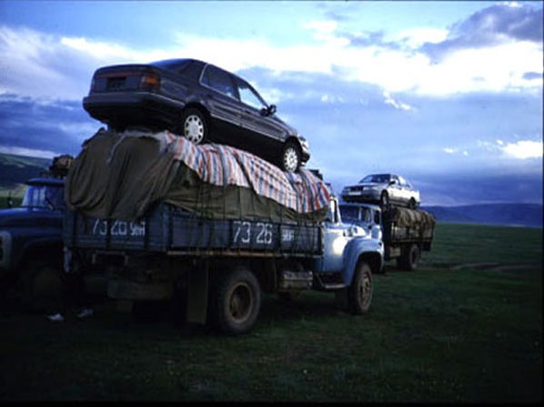Autotransport auf Mongolisch