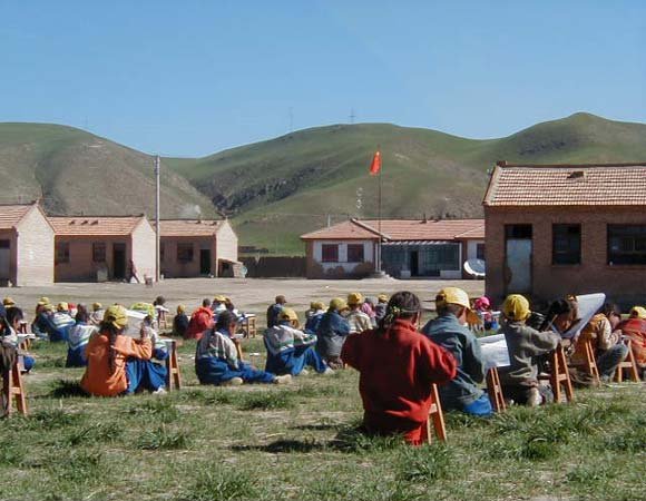 Schuljahresabschlussprüfung in Zeku/Amdo