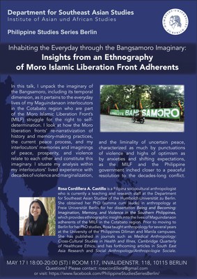 Inhabiting the Everyday Through the Bangsamoro Imaginary Inhabiting the Everyday Through the Bangsamoro Imaginary